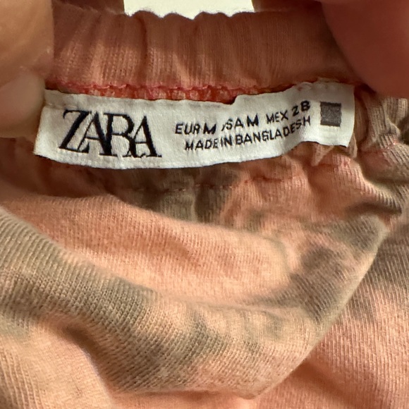 Zara Pink and Gray Tie-Dye Dress, Size Medium - Picture 2 of 5